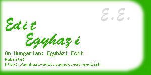 edit egyhazi business card