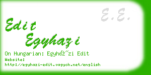 edit egyhazi business card